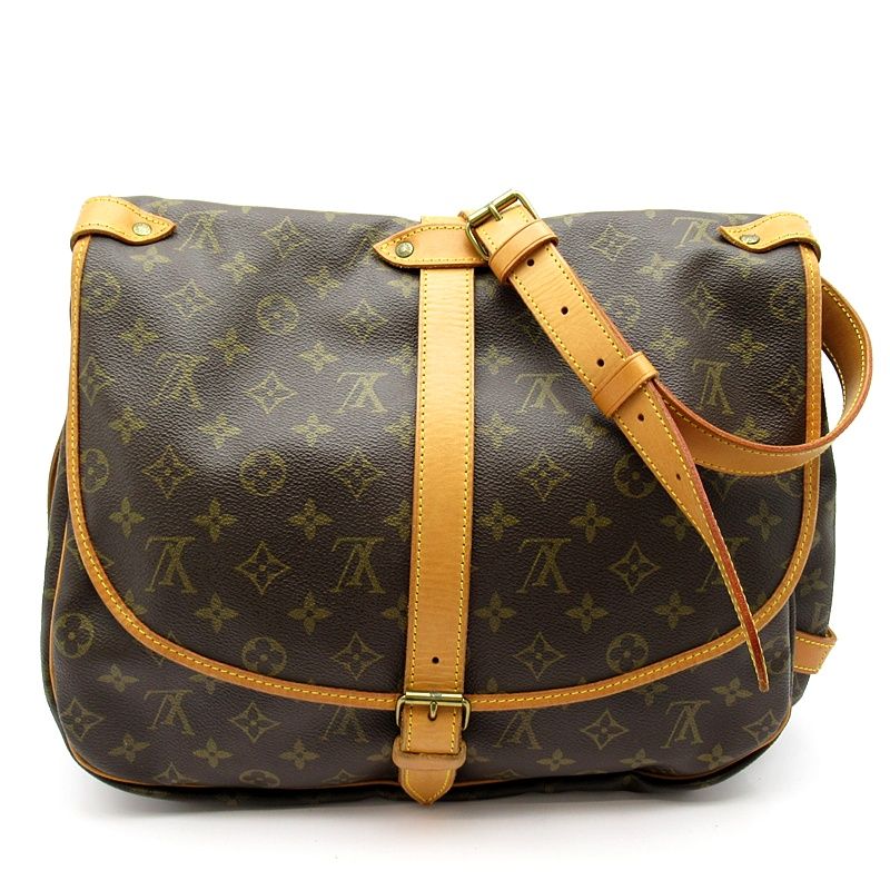 Louis Vuitton Someur 35 M42254 Monogram Women's Shoulder Bag Brown Excellent