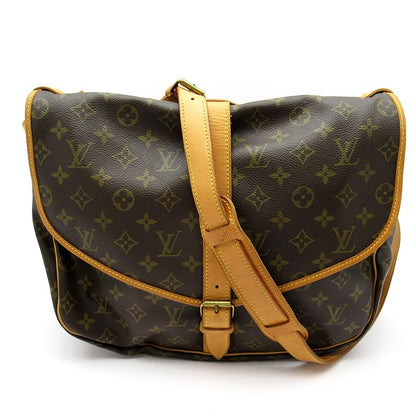 Louis Vuitton Someur 35 M42254 Monogram Women's Shoulder Bag Brown Excellent