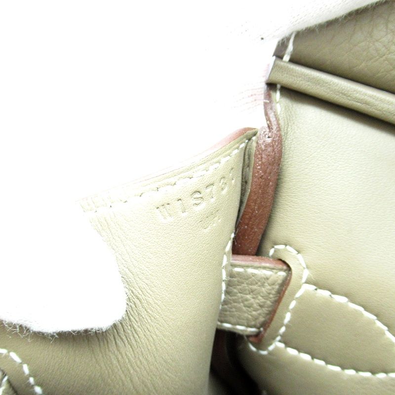 Hermes Kelly Akkad PM Togo Women's Shoulder Bag Etoupe Excellent Condition