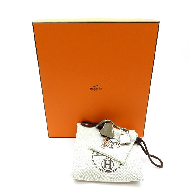 Hermes Kelly Akkad PM Togo Women's Shoulder Bag Etoupe Excellent Condition