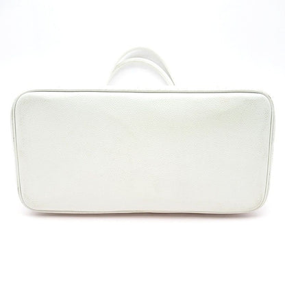 Chanel Reproduction Tote A01804 Caviar Skin Women's Tote Bag White Excellent