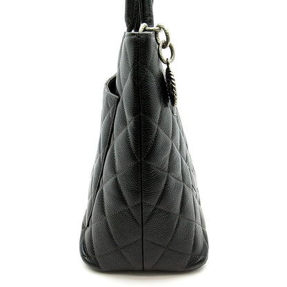 Chanel Reproduction Tote A01804 Caviar Skin Women's Tote Bag Black Excellent