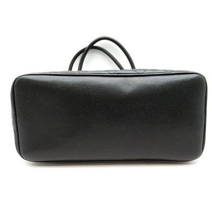 Chanel Reproduction Tote A01804 Caviar Skin Women's Tote Bag Black Excellent