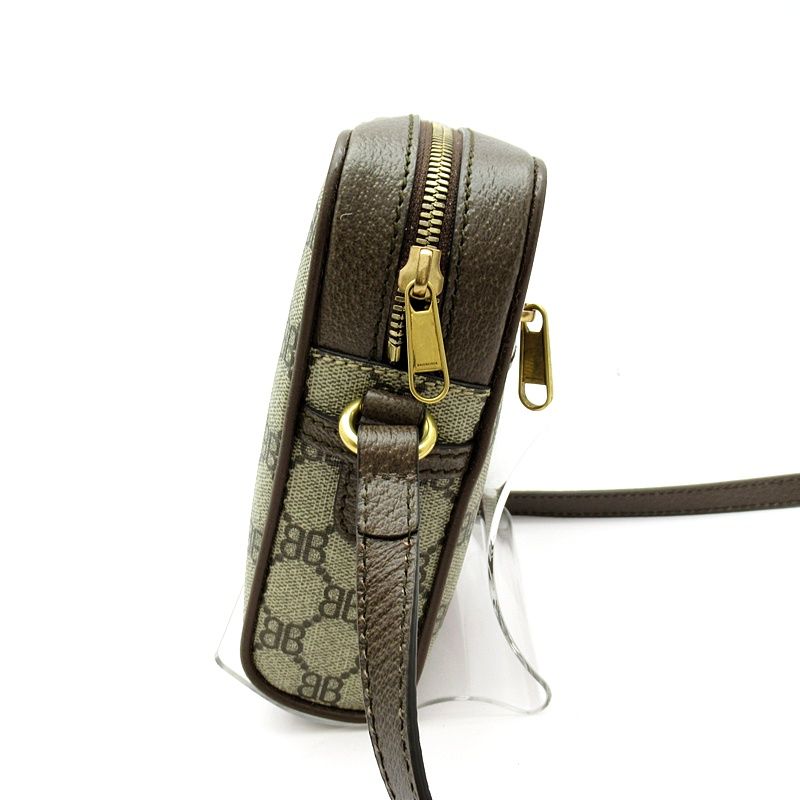 Gucci the Hacker Shoulder Bag Balenciaga 680129 Canvas Leather Women's Shoulder