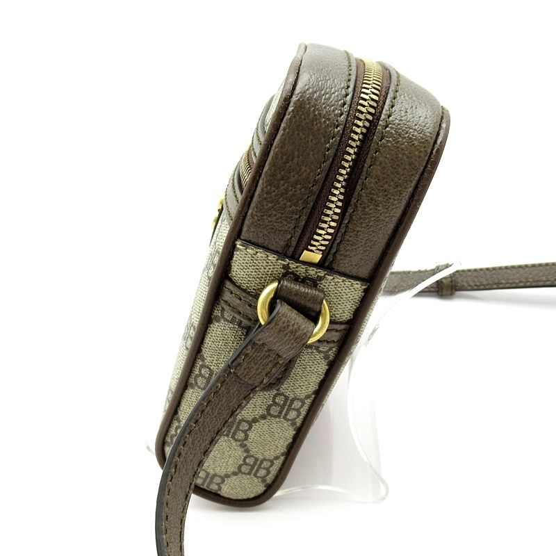 Gucci the Hacker Shoulder Bag Balenciaga 680129 Canvas Leather Women's Shoulder