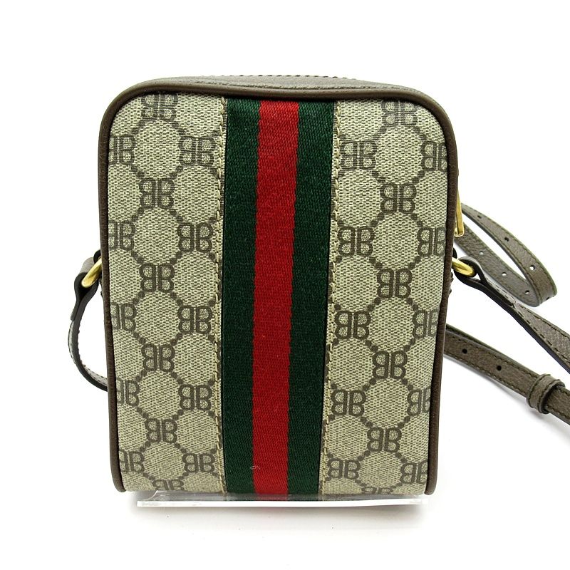 Gucci the Hacker Shoulder Bag Balenciaga 680129 Canvas Leather Women's Shoulder