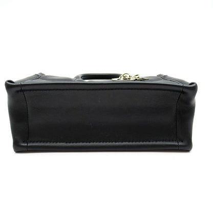 Dior Book Tote Mini Macrocanage S55730whp Calfskin Ladies Handbag Black