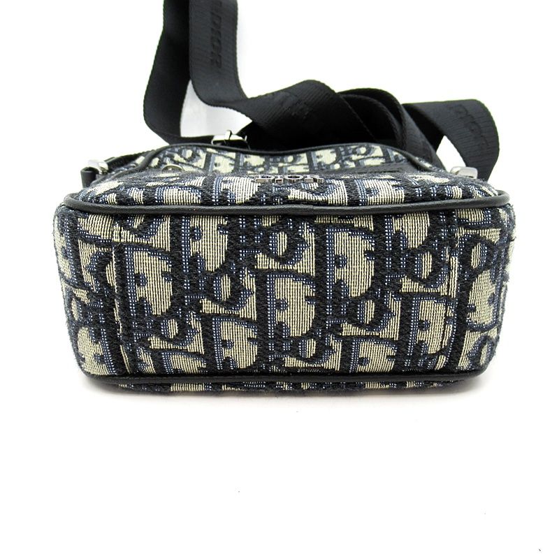 Dior Oblique Jacquard Shoulder Bag 1espo200yky Canvas Women's Shoulder Bag Black