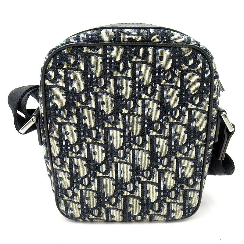 Dior Oblique Jacquard Shoulder Bag 1espo200yky Canvas Women's Shoulder Bag Black