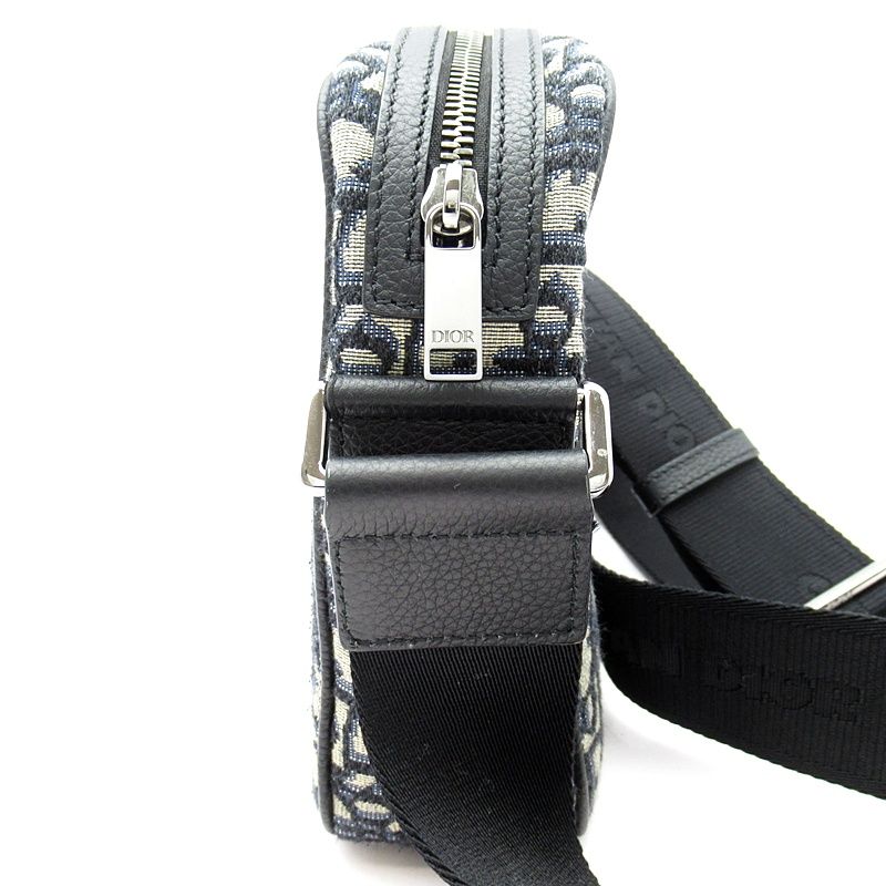 Dior Oblique Jacquard Shoulder Bag 1espo200yky Canvas Women's Shoulder Bag Black