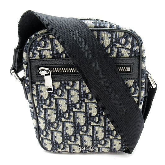 Dior Oblique Jacquard Shoulder Bag 1espo200yky Canvas Women's Shoulder Bag Black
