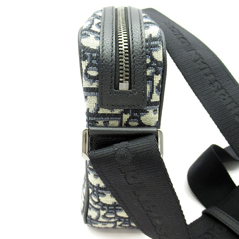 Dior Oblique Jacquard Shoulder Bag 1espo200yky Canvas Women's Shoulder Bag Black