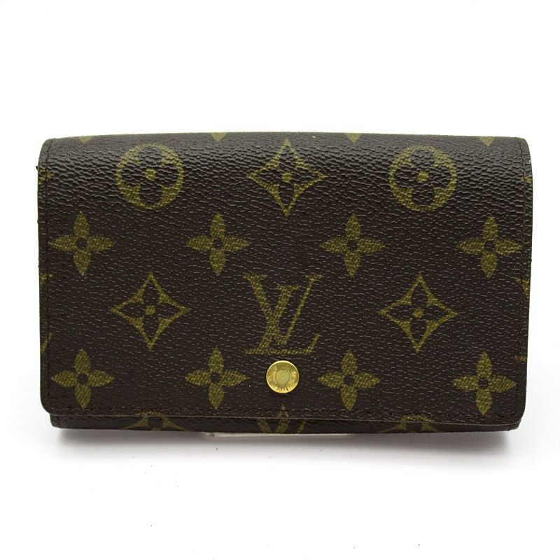 Louis Vuitton Portmonnaie Vieux Trésor M61730 Monogram Women's Brown