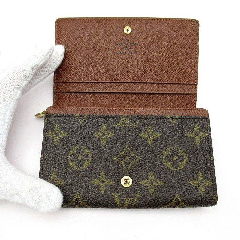 Louis Vuitton Portmonnaie Vieux Trésor M61730 Monogram Women's Brown