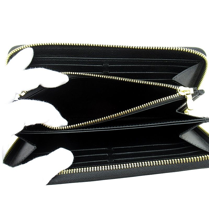 Louis Vuitton Zippy Wallet M83482 Epi Men's Noir Black