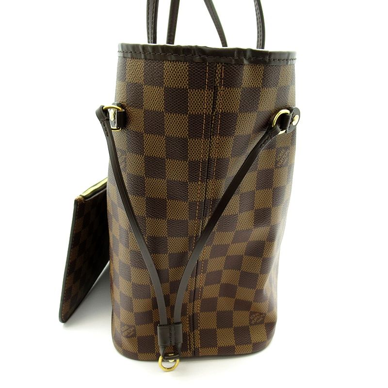 Louis Vuitton Neverfull MM N41358 Damier Women's Tote Bag Brown Excellent