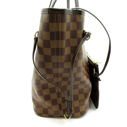 Louis Vuitton Neverfull MM N41358 Damier Women's Tote Bag Brown Excellent