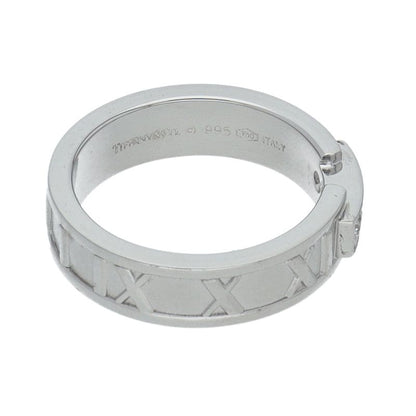Tiffany & Co Atlas Ring 3p Diamond (#13) 18k White Gold Ladies
