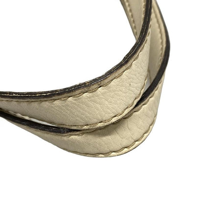 Gucci Tote Bag GG Patternsherry 233609 Beige Dark Brown And White Leather