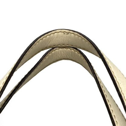 Gucci Tote Bag GG Patternsherry 233609 Beige Dark Brown And White Leather