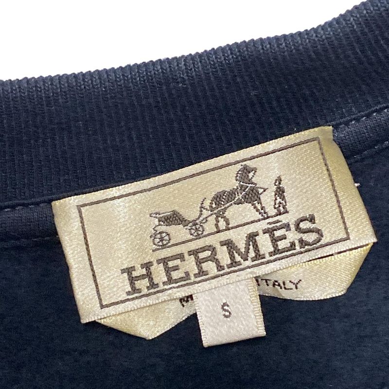Hermes Trainers Size S Men - Dark Navy X Orange X Multi Long Sleeves / Horse /