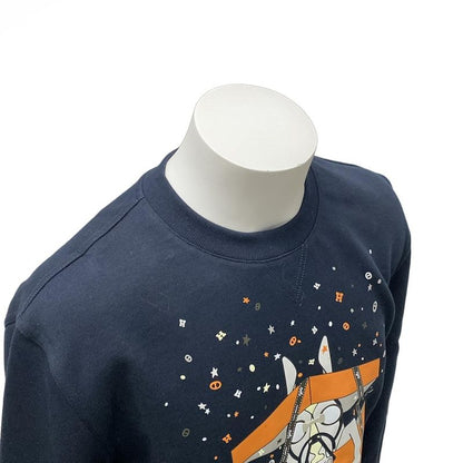 Hermes Trainers Size S Men - Dark Navy X Orange X Multi Long Sleeves / Horse /