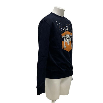 Hermes Trainers Size S Men - Dark Navy X Orange X Multi Long Sleeves / Horse /