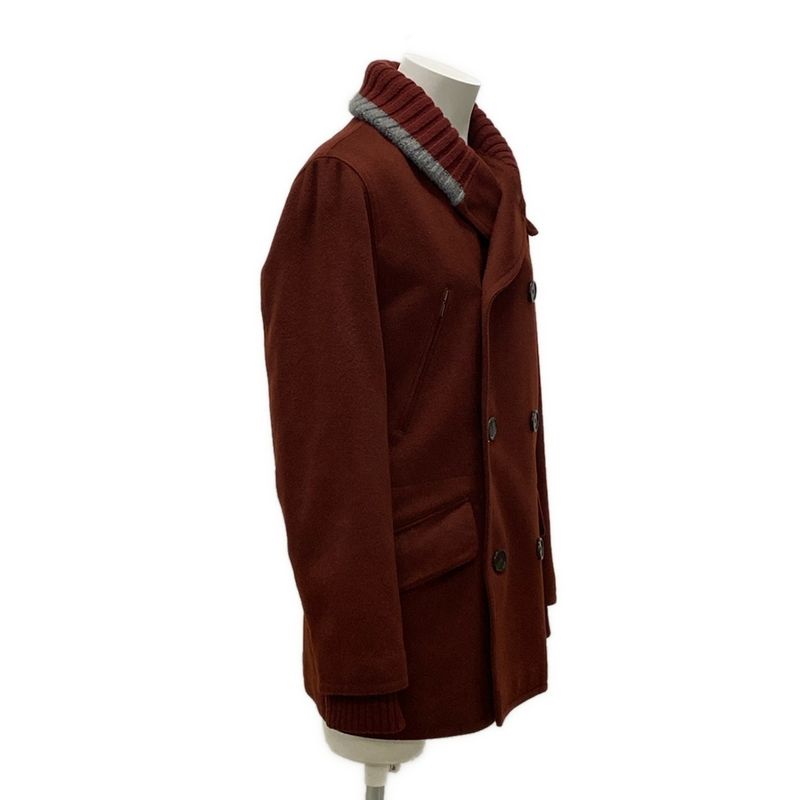 Hermes Coat Size 48 L Men's - Bordeaux And Gray Cotton Cashmere