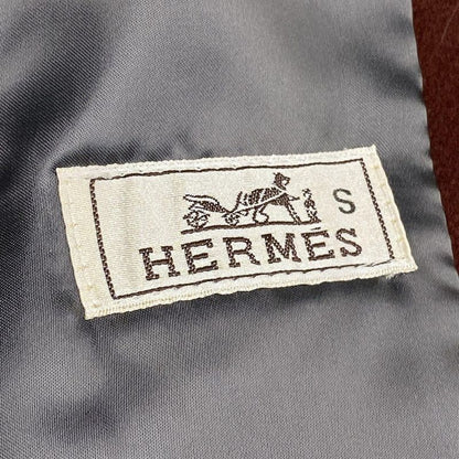 Hermes Coat Size 48 L Men's - Bordeaux And Gray Cotton Cashmere