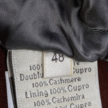 Hermes Coat Size 48 L Men's - Bordeaux And Gray Cotton Cashmere