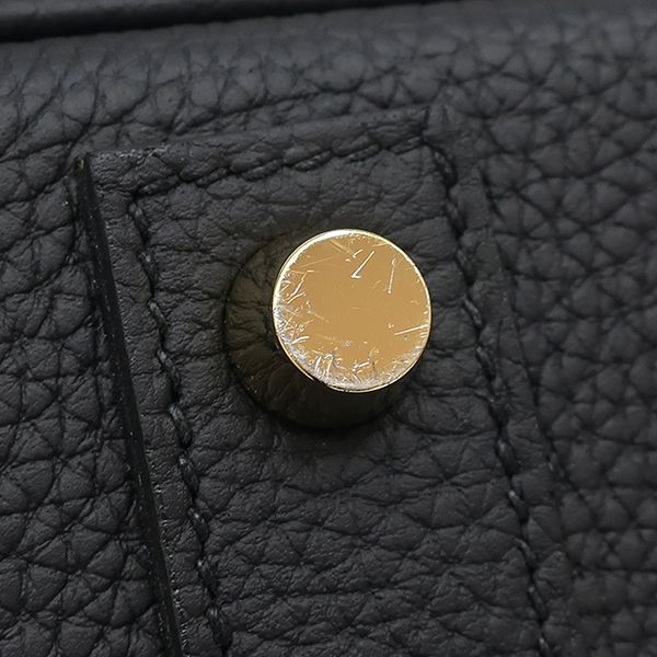 Hermes Handbag Birkin 40 Togo Black Gold Hardware Black Hardware Black Y