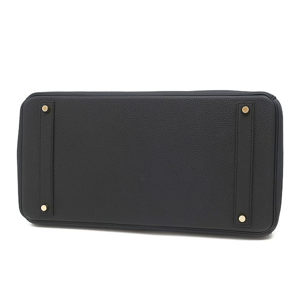 Hermes Handbag Birkin 40 Togo Black Gold Hardware Black Hardware Black Y