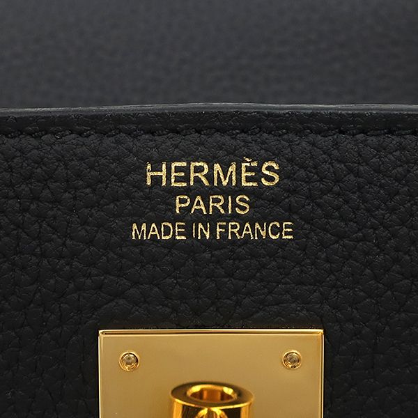 Hermes Handbag Birkin 40 Togo Black Gold Hardware Black Hardware Black Y
