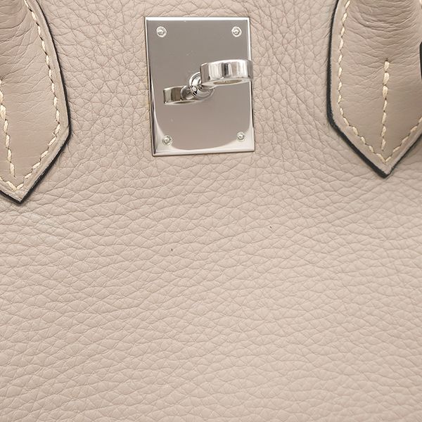 Hermes Handbag Birkin 30 Taurillon Clemence Taurillon Clemence Tortiere Gray