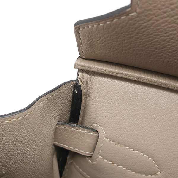 Hermes Handbag Birkin 30 Taurillon Clemence Taurillon Clemence Tortiere Gray