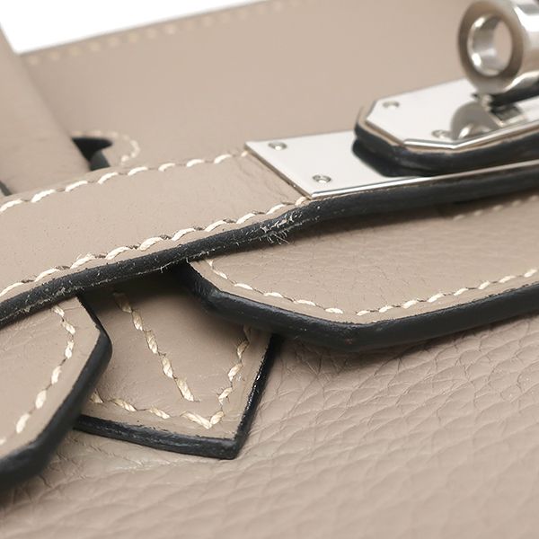 Hermes Handbag Birkin 30 Taurillon Clemence Taurillon Clemence Tortiere Gray