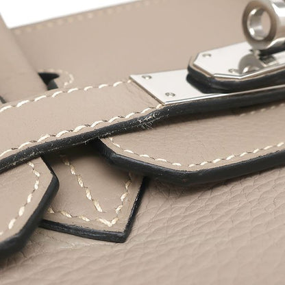 Hermes Handbag Birkin 30 Taurillon Clemence Taurillon Clemence Tortiere Gray