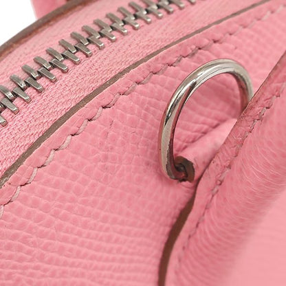 Hermes 2-Way Bag Bolide 27 Vaux Epson Rose Confetti Silver Hardware Shoulder Z