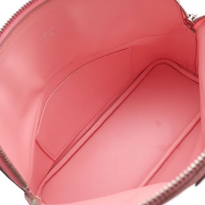 Hermes 2-Way Bag Bolide 27 Vaux Epson Rose Confetti Silver Hardware Shoulder Z