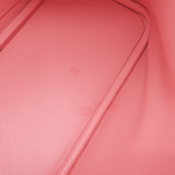 Hermes 2-Way Bag Bolide 27 Vaux Epson Rose Confetti Silver Hardware Shoulder Z