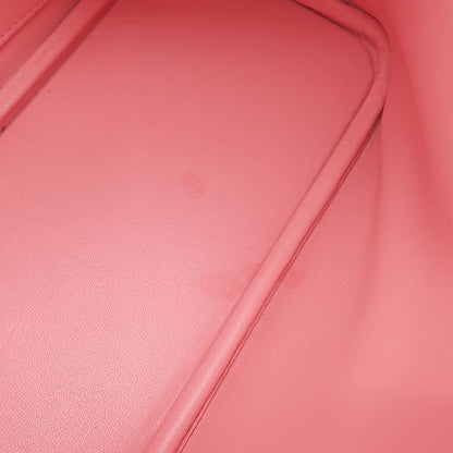 Hermes 2-Way Bag Bolide 27 Vaux Epson Rose Confetti Silver Hardware Shoulder Z