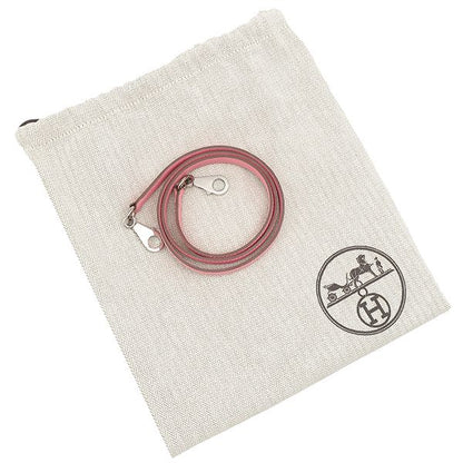 Hermes 2-Way Bag Bolide 27 Vaux Epson Rose Confetti Silver Hardware Shoulder Z