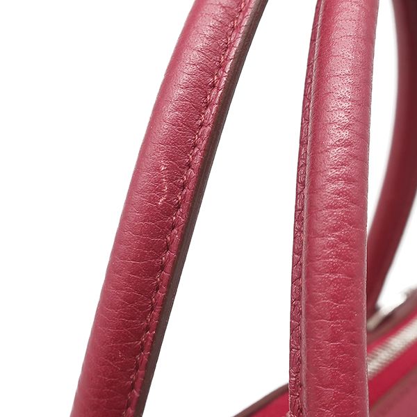 Hermes 2way Bag Bolide 31 Taurillon Clemence Ruby Silver Hardware Red Shoulder