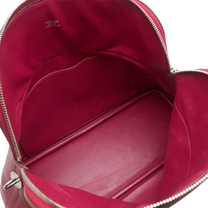 Hermes 2way Bag Bolide 31 Taurillon Clemence Ruby Silver Hardware Red Shoulder