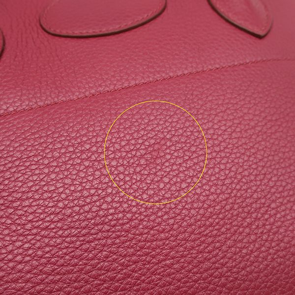 Hermes 2way Bag Bolide 31 Taurillon Clemence Ruby Silver Hardware Red Shoulder