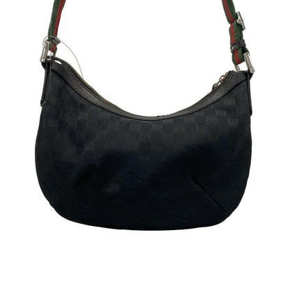 Gucci Shoulder Bag GG Patternsherry (web) 181092 Black Green And Red Leather