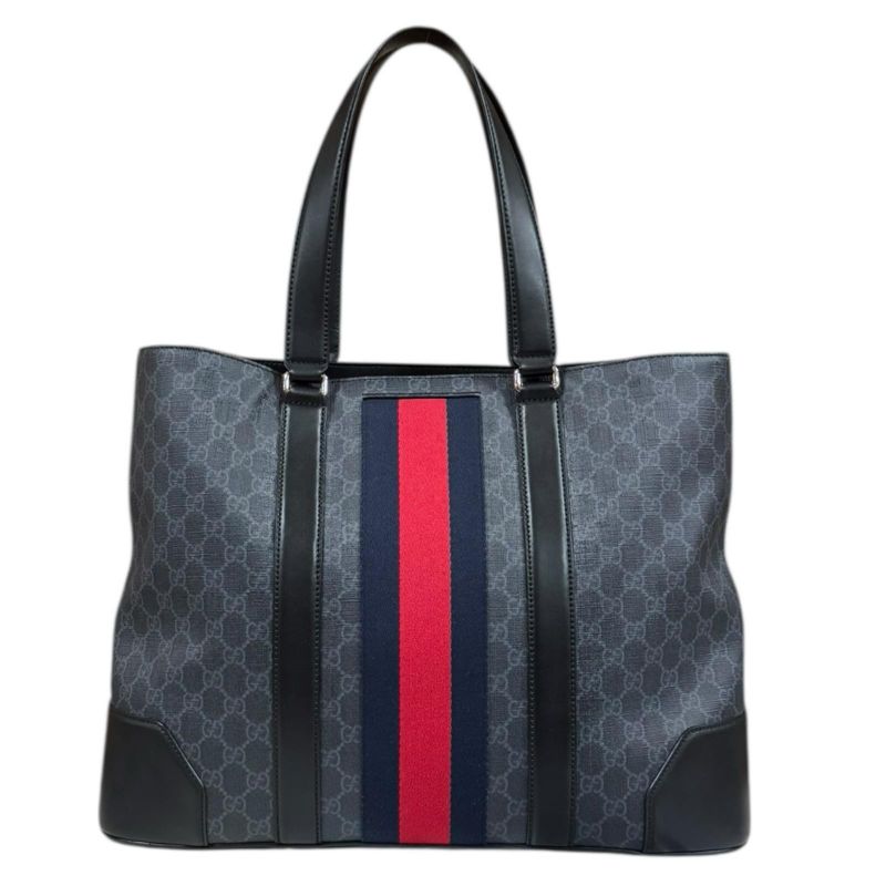 Gucci Sherry Tote Bag GG Supreme Canvas 495560 Black Unisex Gucci  Gucci