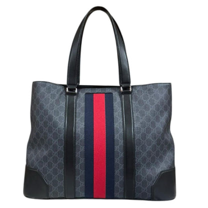 Gucci Sherry Tote Bag GG Supreme Canvas 495560 Black Unisex Gucci  Gucci
