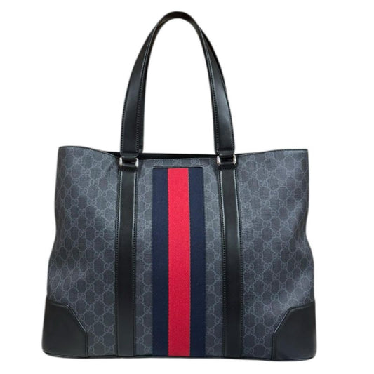 Gucci Sherry Tote Bag GG Supreme Canvas 495560 Black Unisex Gucci  Gucci