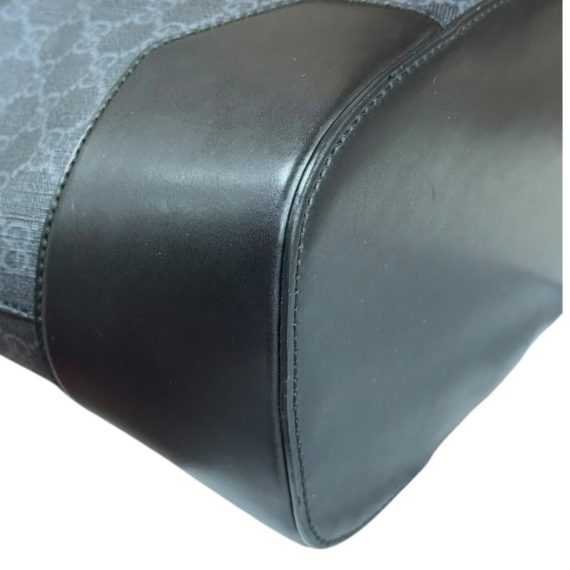 Gucci Sherry Tote Bag GG Supreme Canvas 495560 Black Unisex Gucci  Gucci